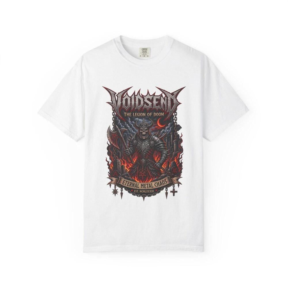 Voidsent Demon Skull Graphic T-Shirt Metal Band Artwork